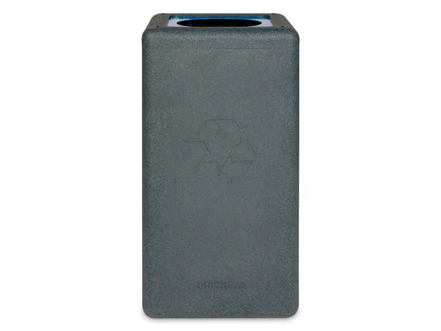 Circulaire Afvalbak BrickBin Paper 65 Liter Grijs Blauw