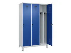 locker voor scheiding van kleding,HxBxD 1950x1200x500mm,3vak