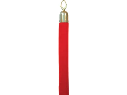 Afzetkoord Securit 150cm rood met goudkleurige knop
