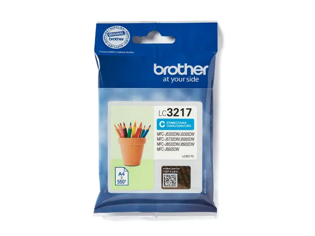 Inktcartridge Brother LC-3217C blauw
