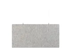 Akoestisch PET-vilt rechthoekig plafondpaneel 60x120cm Lichtgrijs