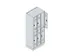 dubbeldekse locker,HxBxD 1950x750x500mm,3x2vak.,vak B 250mm
