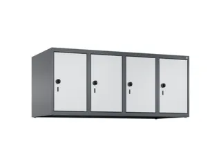 opzetkast,v. locker,4vak.,vak B 300mm,HxBxD 500x1200x500mm - 2