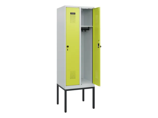 schoollocker,HxBxD 1950x600x500mm,2vak,vak B 300mm,draaigrendel