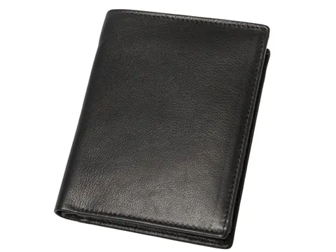 Portefeuille Alassio 12x9.5x2.5cm Leer zwart