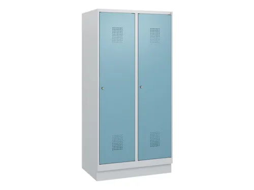 schoollocker,HxBxD 1630x800x500mm,2vak,vak B 400mm,cil.-slot,sokkel