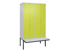 locker voor scheiding van kleding,HxBxD 2120x1200x815mm,4vak