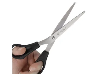 Kantoorschaar Westcott 210mm met kunststof grip linkshandig rvs - 7