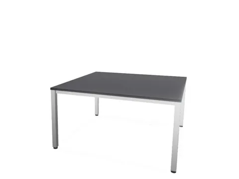 vergadertafel,HxBxD 740x1400x1400mm,hoekig,CC-zwart