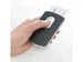 Etui pour cartes de visite noir imitation cuir "Snap" pour max 12 cart