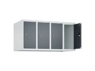 opzetkast,v. locker,4vak.,vak B 250mm,HxBxD 500x1000x500mm,vleugeldeur - 2