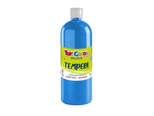 ToyColor plakkaatverf fles 1L cyaan