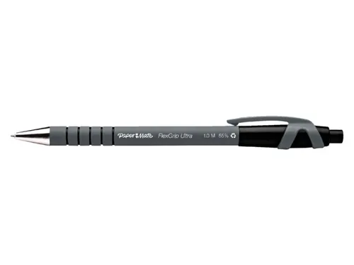 Balpen Paper Mate Flexgrip Ultra medium zwart valuepack 30+6 gratis
