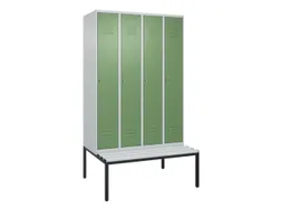 locker voor scheiding van kleding,HxBxD 2120x1200x815mm,4vak