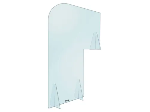 Plexiglas vergaderboogscherm 140x105cm