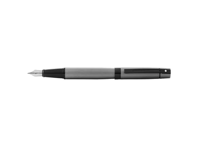 Vulpen SHEAFFER 300 E9345 F Matte grey lacquer polished black