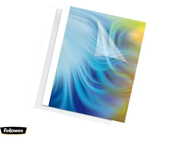 Thermische omslag Fellowes A4 4mm wit 100 stuks