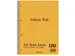 Bloc spirale Aurora Yellow Pad A4 ligné 4 perf 160 pages 80g jaune