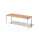 In hoogte verstelbaar bureau,HxBxD 650-850x2000x800mm,blad beuken