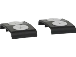ErgoClean 380100 wisdoekklemmen set van 2, zwart-wit kunststof