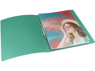 Colour'Breeze ringmap, 2 ringen, PP, ft A4, met soepele kaft Groen - 3
