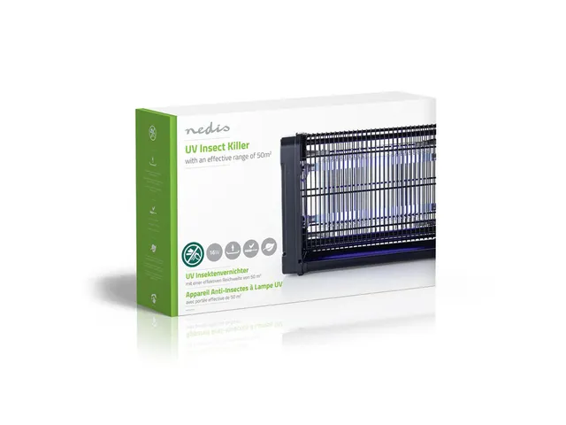 Insectenlamp Nedis electrisch 2x8watt 50M2 zwart