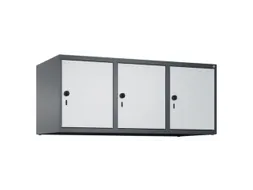 opzetkast,v. locker,3vak.,vak B 400mm,HxBxD 500x1200x500mm,vleugeldeur