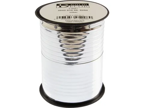 Lint zilver op spoel 10mm x 250 meter op spoel