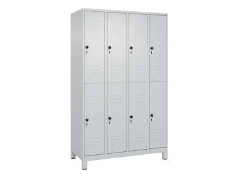 dubbeldekse locker,HxBxD 1950x1200x500mm,4x2vak.,vak B 300mm