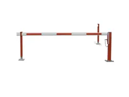 afzetting,totale B 2m,boom aluminium rood/wit