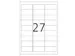 HERMA 4511 Naambadge textieletiketten A4 63,5x29,6mm Wit 540 stuks