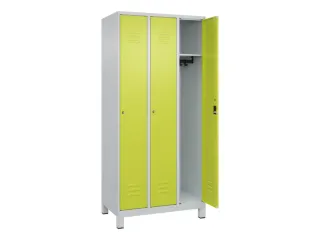 locker,HxBxD 1950x900x500mm,3vak,vak B 300mm,cil.-slot,voeten - 2