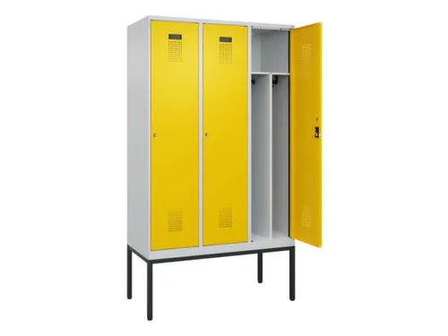locker voor scheiding van kleding,HxBxD 2120x1200x500mm,3vak