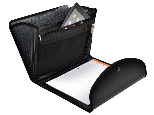 Sorteermap Exacompta Exactive Exacfolio 6 Vaks Zwart