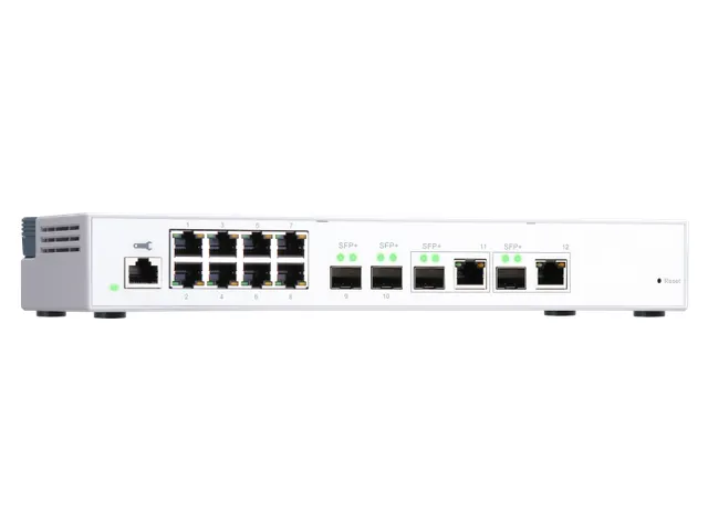 8x RJ45 1GbE, 2x 10GbE SFP+/RJ45 Combo, 2x 10GbE SFP+, Web Managed, 10