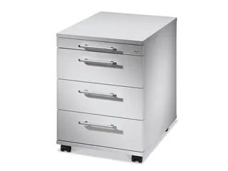 mobiel ladeblok,HxBxD 590x428x580mm,4lade(n),cil.-slot,romp RAL7035 - 1