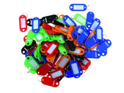 Sleutellabel Pavo kunststof assorti 100 stuks