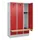 locker met bank,HxBxD 1950x1200x815mm,3vak,vak B 400mm,cilinderslot