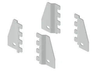 legbordhouder,v. werktafel,ESD,staal,lichtgrijs - 1