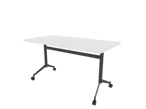 klaptafel,HxBxD 750x1400x700mm,hoekig,T-voet donkergrijs,ovale buis