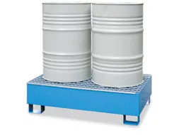 Opvangbak Staal Bxdxh 1250X820X340Mm Voor 2X200L Vaten Blauw