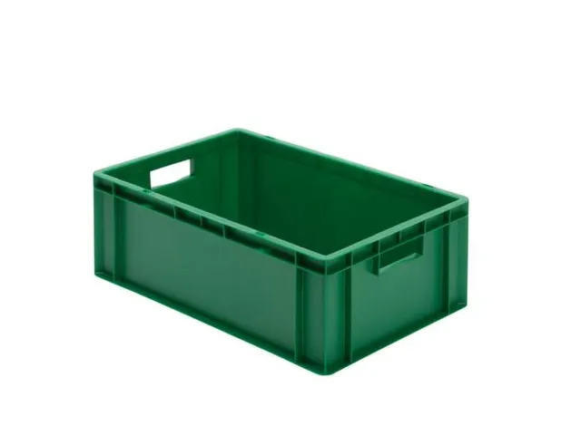 Euronorm-stapelbak 40l 210x600x400mm Wanden/bodem Gesloten Groen