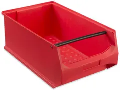 Zichtbak Hxbxd 200x300x500mm Pp Met Draaggreep Rood