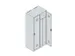 locker voor scheiding van kleding,HxBxD 1850x800x500mm,2vak