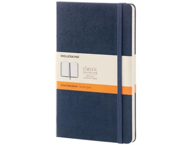 Notitieboek 13 X 21 Cm Gelijnd Harde Cover Saffier