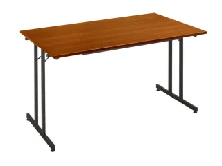Klaptafel Vrijstaand 160x80 Cm Onderstel Zwart Blad Kersenhout - 1