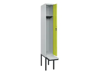 locker met bank,HxBxD 2120x300x815mm,1vak,vak B 300mm,cilinderslot - 1