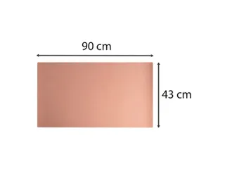 Onderlegger PU 43x90cm nude/grijs - 10