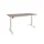 Elektrisch verstelbaar bureau 160x80cm Frame Wit Blad Robson Eiken