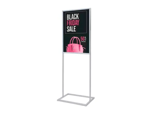 Poster Display Decor Click Dubbelzijdig A1 Zilver